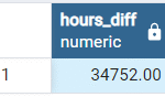 Difference between two datetime (timestamp) in Hours – PostgreSQL 1