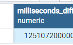 Difference between two datetime (timestamp) in milliseconds and microseconds – PostgreSQL 1